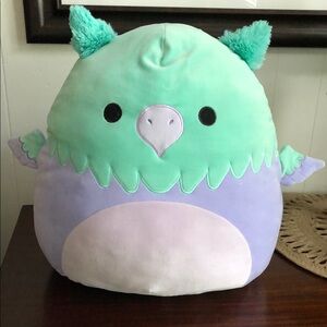 Squishmallows Minerva the Aqua and Purple Griffin 16” Plushie Toy Gently used